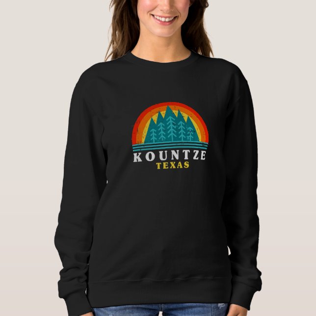 Evergreen Sunset Kountze Forest Texas Woods Nature Sweatshirt (Front)