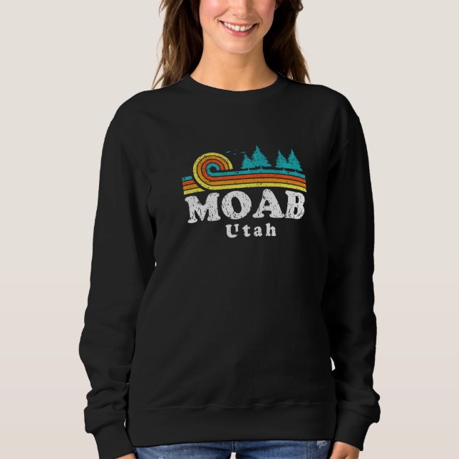 Evergreen Sunset Moab Forest Utah Woods Nature Sweatshirt (Front)