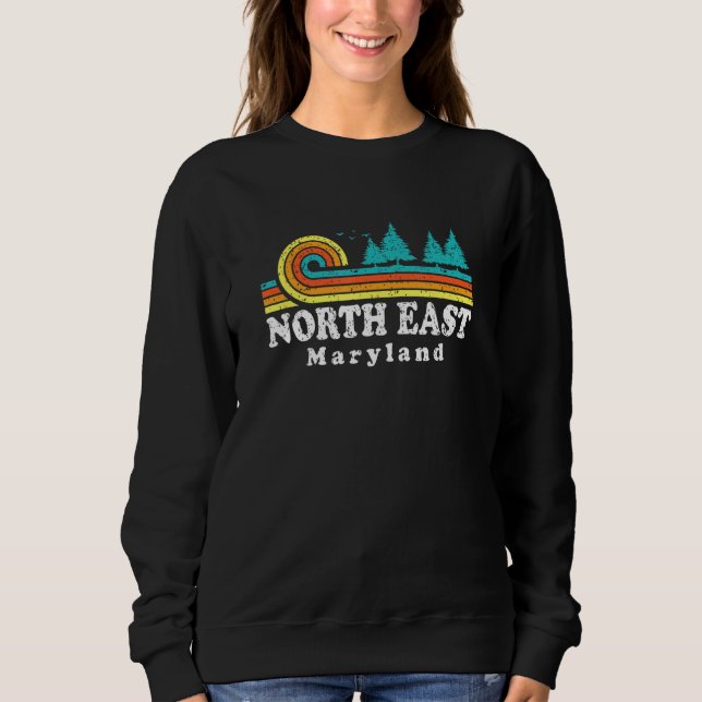 Evergreen Sunset North East Forest Maryland Woods Sweatshirt (Front)