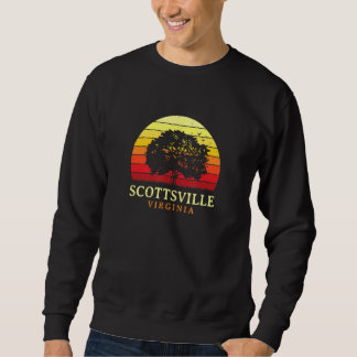 Evergreen Sunset Scottsville Oak Tree Virginia Bur Sweatshirt