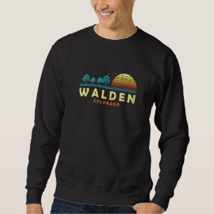 Evergreen Sunset Walden Forest Colorado Woods Natu Sweatshirt
