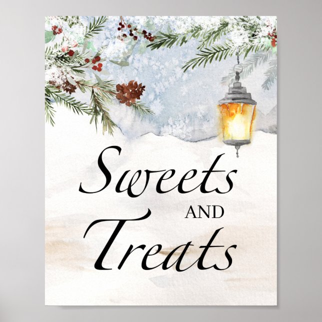  Evergreen sweets and treats baby shower  Poster (Front)