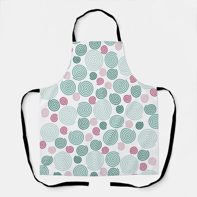 Evergreen Swirl (Pattern) Apron (Front)
