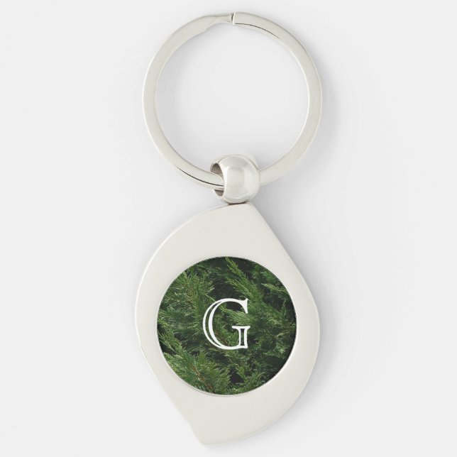 Evergreen Tree - Cypress Boughs Key Ring (Front)