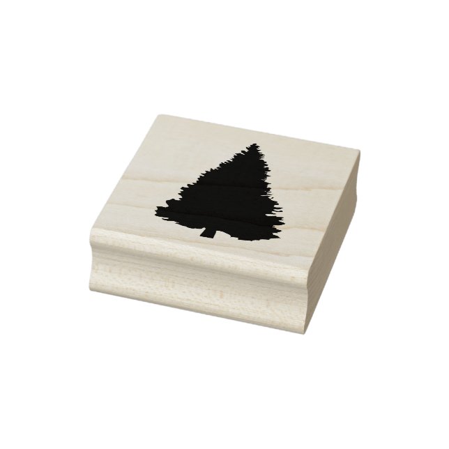 Evergreen Tree Rubber Stamp (Stamp)