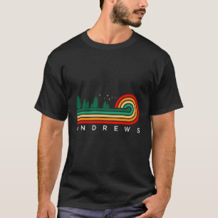 Evergreen Vintage Stripes Andrews New Jersey T-Shirt