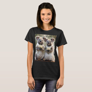 "Evergreen Vows: A Koala Wedding in White" T-Shirt