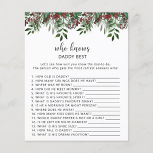 Evergreen Who knows daddy best game