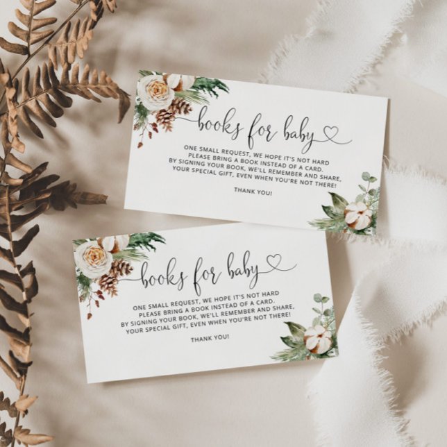 Evergreen winter books for baby ticket enclosure card (Creator Uploaded)