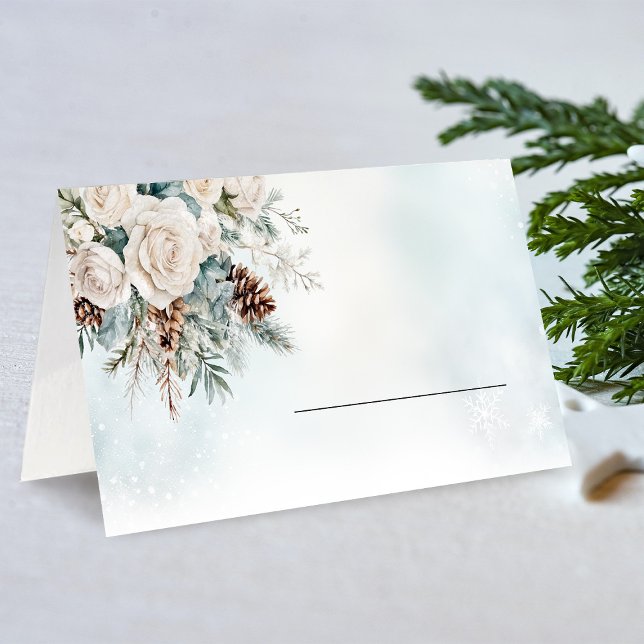 Evergreen Winter Onederland Place Card (Creator Uploaded)