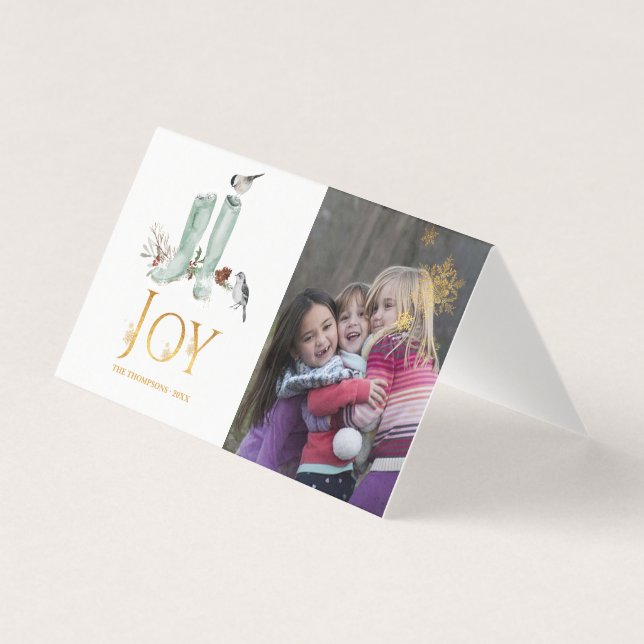 Evergreen - Wintertide Woodland Christmas Photo (Front)