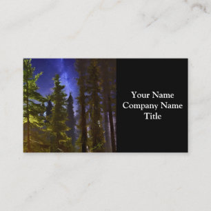 Evergreens In The Moonlight Business Card