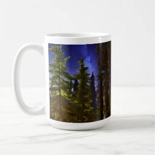 Evergreens In The Moonlight  Coffee Mug