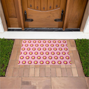 Everlasting Flower Seamless Pattern on Door Mat