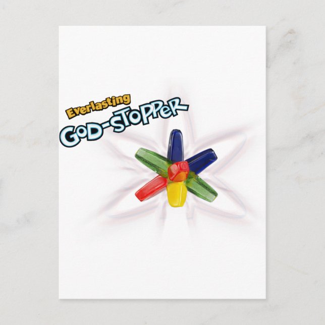 Everlasting God-stopper Postcard (Front)