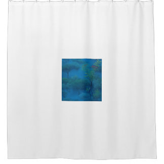 Everlasting Lake in the Cedar Forest Shower Curtain
