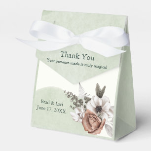 Everlasting Love Floral Sage Favour Box