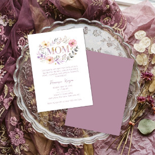 Everlasting Love MOM Floral Wreath Mothers Day Invitation