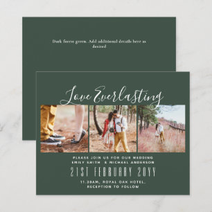 Everlasting Love PHOTO COLLAGE Wedding Event Invit