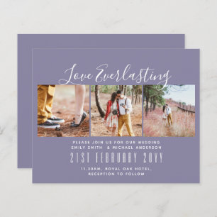 Everlasting Love PHOTO COLLAGE Wedding Event Invit