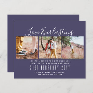 Everlasting Love PHOTO COLLAGE Wedding Event Invit