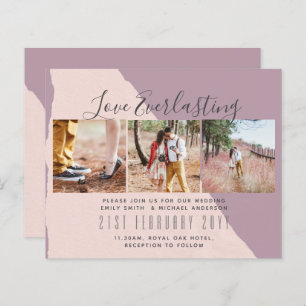 Everlasting Love PHOTO COLLAGE Wedding Event Invit