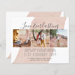 Everlasting Love PHOTO COLLAGE Wedding Event Invit