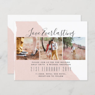 Everlasting Love PHOTO COLLAGE Wedding Event Invit