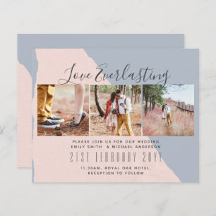 Everlasting Love PHOTO COLLAGE Wedding Event Invit