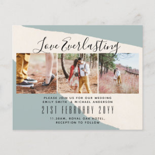 Everlasting Love PHOTO COLLAGE Wedding Event Invit Flyer