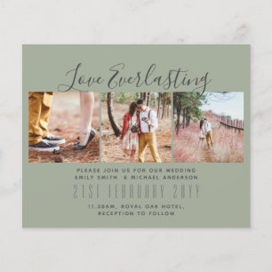 Everlasting Love PHOTO COLLAGE Wedding Event Invit Flyer