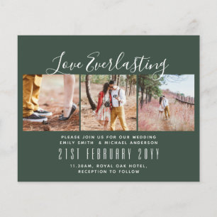 Everlasting Love PHOTO COLLAGE Wedding Event Invit Flyer