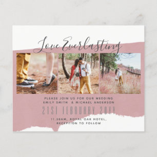 Everlasting Love PHOTO COLLAGE Wedding Event Invit Flyer