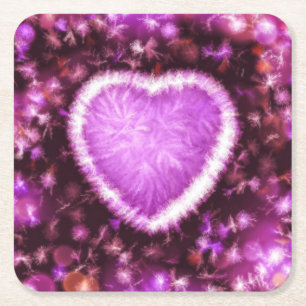 Everlasting Love Square Paper Coaster