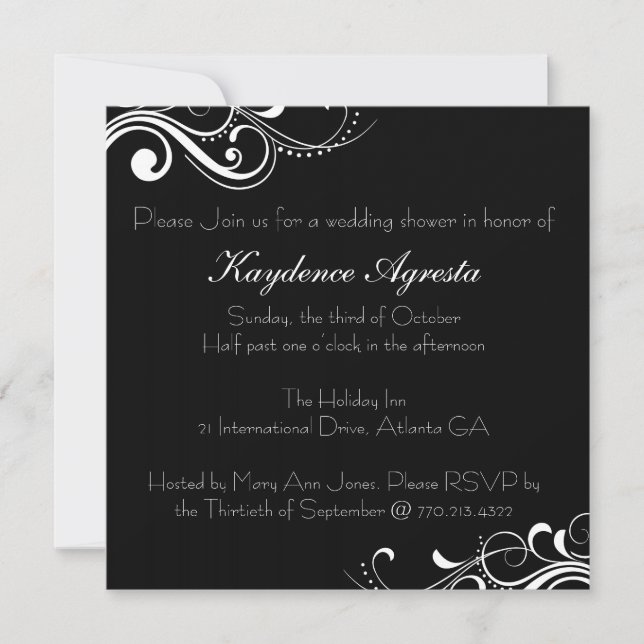 Everlasting Love Wedding Shower Invitation (Front)