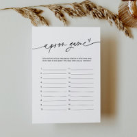 EVERLEIGH Apron Bridal Shower Game