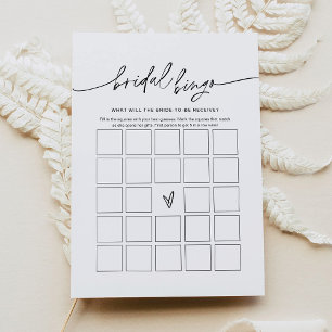 EVERLEIGH Bridal Shower Bingo Game Card