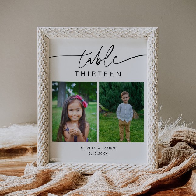 EVERLEIGH Childhood Photos Table Number 8x10 Poster (Creator Uploaded)
