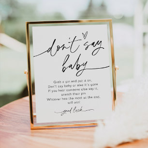EVERLEIGH Don't Say Baby Sign