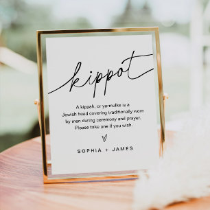 EVERLEIGH Kippot Kippah Yarmulke Wedding Sign