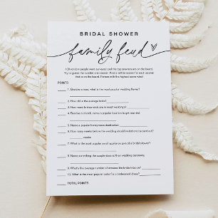 EVERLEIGH Minimal Bridal Shower Survey Says Game Invitation