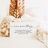 EVERLEIGH Minimal Enclosure Card - One More Thing