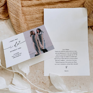 EVERLEIGH Minimal Photo Bridesmaid Proposal Card
