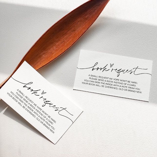 EVERLEIGH Minimalist Baby Book Request Insert (Creator Uploaded)