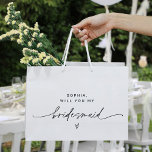 EVERLEIGH Minimalist Bridesmaid Gift Bag<br><div class="desc">Everleigh Collection - a stunning and minimalist collection that features a modern calligraphy font that is both chic and stylish. This collection offers a timeless and elegant design that is perfect for any event, from weddings to baby showers and everything in between. Embrace the elegance and sophistication of the Everleigh...</div>