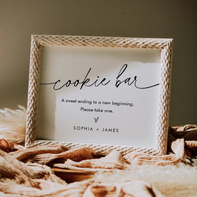 EVERLEIGH Minimalist Cookie Bar Wedding Favour Sig Poster (Creator Uploaded)