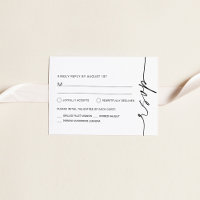 EVERLEIGH Minimalist RSVP Wedding Response Card