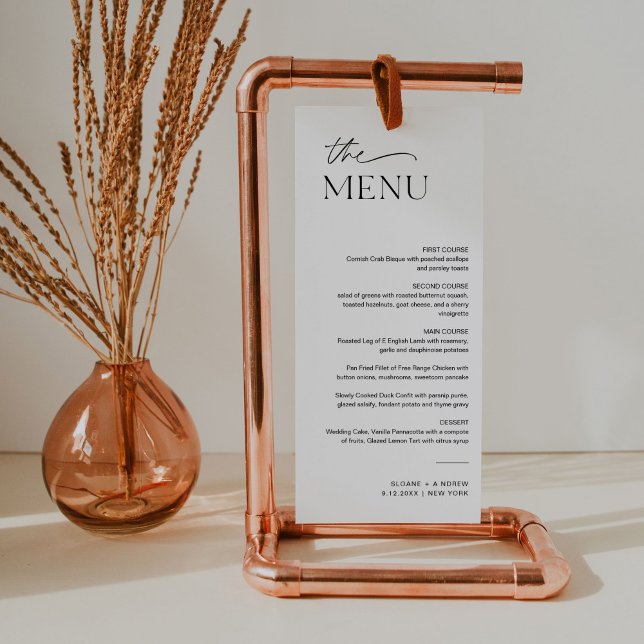 EVERLEIGH Minimalist Wedding Menu 4x9 (Creator Uploaded)