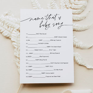 EVERLEIGH Name That Baby Song Game Card