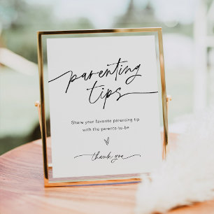 EVERLEIGH Parenting Tips Sign